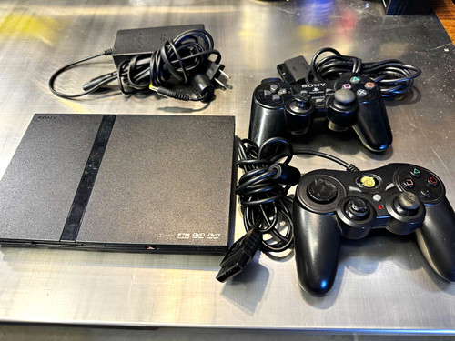 Sony playstation slim black - sony, 2