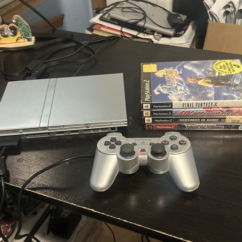 Sony playstation slim silver - sony,